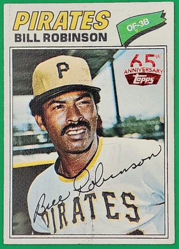 BILL ROBINSON 2016 Topps 65th Anniversary 1977 Buyback RED Stamped SP Pirates