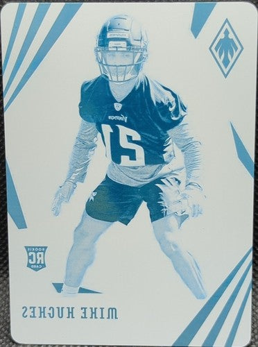 MIKE HUGHES 2018 Panini Phoenix RC PRINTING PLATE SP #1/1 Vikings Lions One of