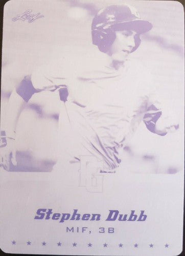 STEPHEN DUBB 2013 Leaf Perfect Game Rookie Black PRINTING PLATE SP #1/1 of 1 USC