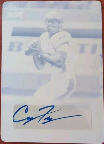 CODY FAJARDO 2015 Leaf Draft Retail RC AUTO PRINTING PLATE SP 1/1 Raiders Nevada