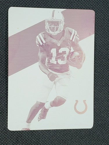 T.Y. HILTON 2016 Panini Prime Signatures Magenta Printing Plate SP #1/1 Colts Ty