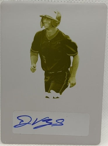 JAKE VOGEL 2020 Leaf Metal Draft RC AUTO PRINTING PLATE SP #1/1 Dodgers One of