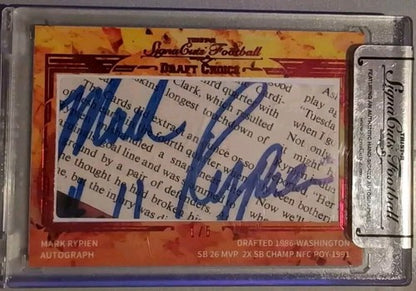MARK RYPIEN 2014 TriStar SignaCuts Draft Choice Cut AUTO SP #1/5 Rams Washington