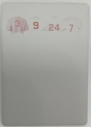 Babe RUTH Ted WILLIAMS Mickey MANTLE Willie MAYS 2021 Lumber PRINTING PLATE #1/1