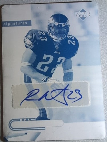 RYAN MOATS 2005 Upper Deck NFL Foundations RC AUTO PRINTING PLATE SP #1/1 Eagles
