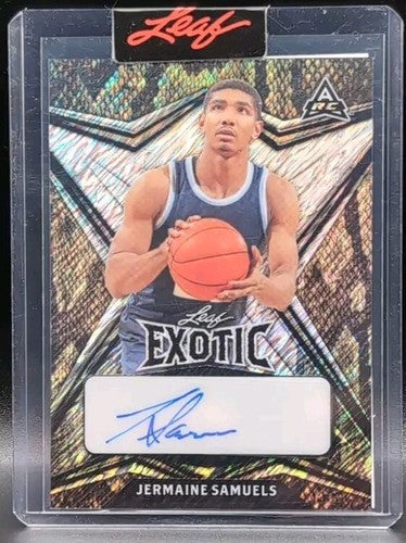 JERMAINE SAMUELS 2022-23 Leaf Exotic RC AUTO PROOF Snake Skin SP #1/1 of Rockets