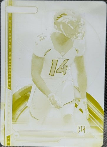 CODY LATIMER 2014 Topps Strata RC PRINTING PLATE SP #1/1 Broncos Giants One of