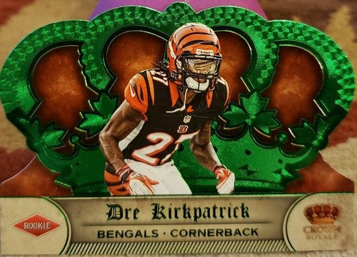 DRE KIRKPATRICK 2012 Panini Crown Royale Rookie GREEN SP #/49 Cincinnati Bengals