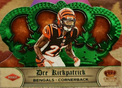 DRE KIRKPATRICK 2012 Panini Crown Royale Rookie GREEN SP #/49 Cincinnati Bengals