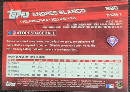 ANDRES BLANCO 2018 Topps Transcendent VIP All-Star Game 2017 1/1 Phillies One of