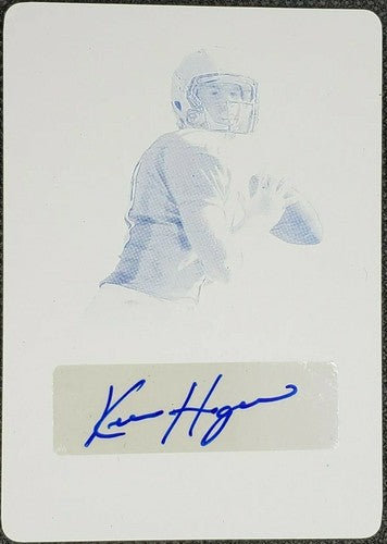 KEVIN HOGAN 2016 Leaf Trinity DUAL RC Clear AUTO PRINTING PLATE SP #1/1 Chiefs