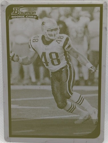 FREDDIE ROACH 2006 Topps Bowman RC PRINTING PLATE SP 1/1 Patriots Alabama One of