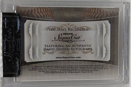 JONATHAN HOVIS 2010 Tristar SignaCuts Bronx Edition RC Cut AUTO #4/10 NY Yankees