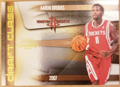 AARON BROOKS 2009-10 Playoff Contenders 2007 Draft Class Gold #100/100 Rockets