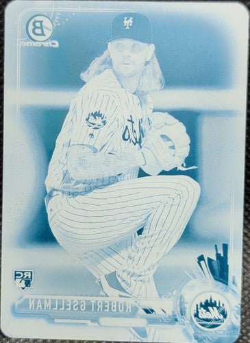 ROBERT GSELLMAN 2017 Bowman Chrome Mini RC PRINTING PLATE #1/1 Mets Cubs One of