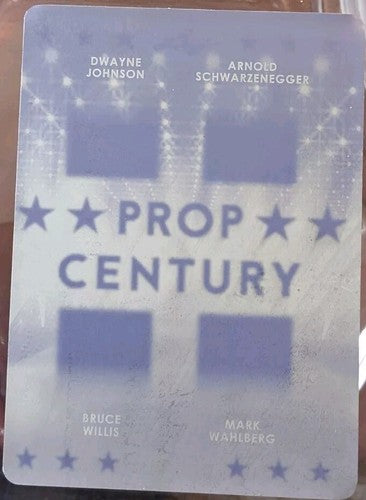 Dwayne ROCK Johnson Arnold SCHWARZENEGGER Bruce WILLIS + 2018 PRINTING PLATE 1/1