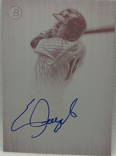 ERIC JAGIELO 2014 Bowman Inception Prospect AUTO PRINTING PLATE SP #1/1 Yankees