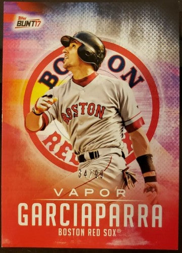 NOMAR GARCIAPARRA 2017 Topps Bunt Physical Vapor Redemption #/99 Boston Red Sox