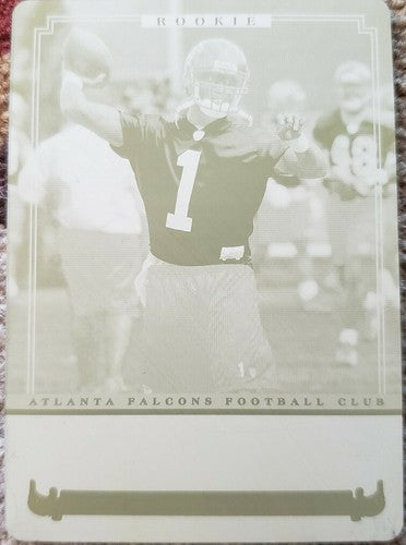 D.J. SHOCKLEY 2006 Donruss Classics Rookie PRINTING PLATE SP 1/1 of 1 DJ Falcons