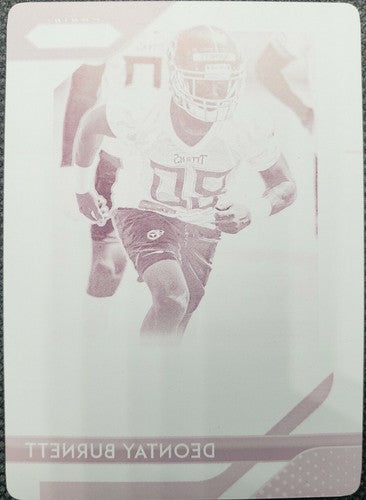DEONTAY BURNETT 2018 Panini Prizm RC PRINTING PLATE SP 1/1 Titans Eagles Patches