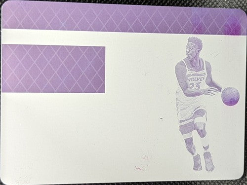 JARRETT CULVER 2020-21 Panini Crown Royale PRINTING PLATE SP 1/1 Timberwolves of