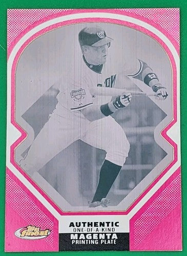 NICK JOHNSON 2006 Topps Finest Framed PRINTING PLATE SP 1/1 Nationals Yankees of