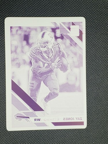 ZAY JONES 2019 Panini Donruss Optic PRINTING PLATE #1/1 Bills Raiders 2020 Patch