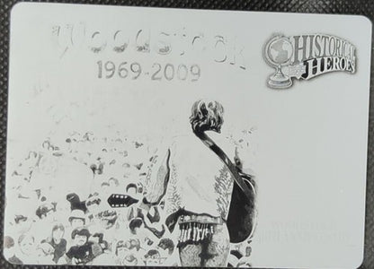 1969 Woodstock Variant 2009 UD Historical Heroes PRINTING PLATE SP #1/1 One of