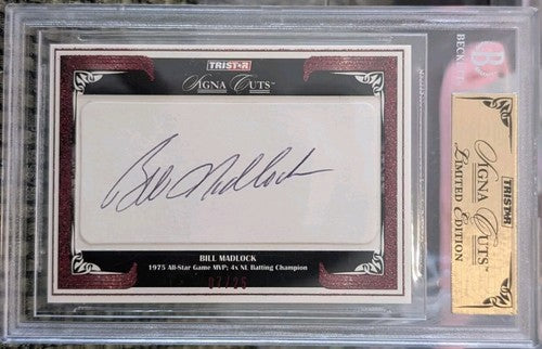 BILL MADLOCK 2008 TriStar SignaCuts Buyback Signa CUT AUTO RED SP #07/25 Pirates