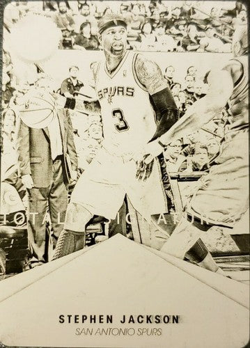 STEPHEN JACKSON 2012-13 Panini Totally Certified PRINTING PLATE SP #1/1 Spurs
