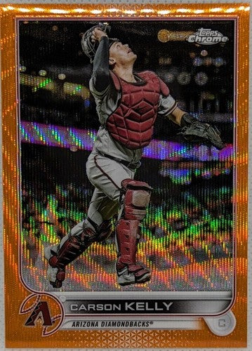 CARSON KELLY 2022 Topps Chrome ORANGE Refractor SP #/25 D-Backs Cardinals Tigers