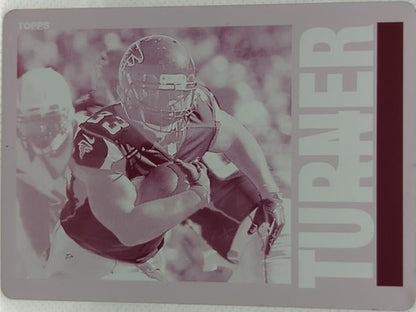 MICHAEL TURNER 2013 Topps Archives PRINTING PLATE SP 1/1 Falcons Chargers One of