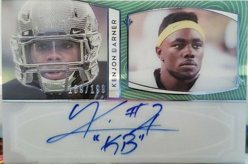 KENJON BARNER 2013 Press Pass Showcase KB Nickname AUTO Autograph #/199 Panthers