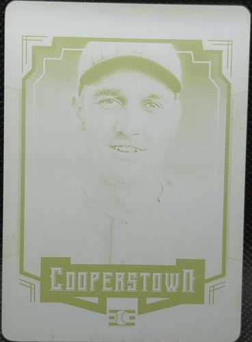GEORGE KELLY 2015 Panini Cooperstown HOF PRINTING PLATE SP #1/1 New York Giants