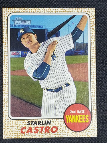 STARLIN CASTRO 2017 Topps Vault Heritage BLANK BACK SP #1/1 Yankees Nationals 87