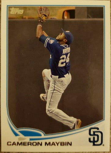 CAMERON MAYBIN 2013 Topps Series 1 Out of Bounds SP Photo Variation Padres #324