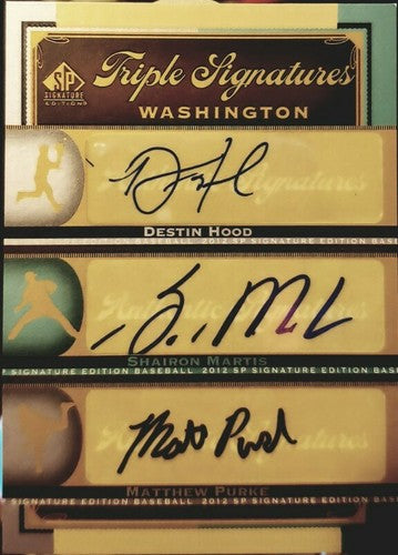 Shairon MARTIS Destin HOOD Matthew PURKE 2012 SP Signature Triple AUTO Nationals