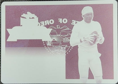 DARREN CARRINGTON II 2017 Leaf Metal State Pride RC PRINTING PLATE #1/1 Cowboys