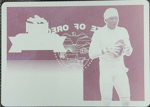 DARREN CARRINGTON II 2017 Leaf Metal State Pride RC PRINTING PLATE #1/1 Cowboys