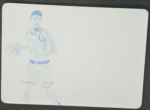 ALLONZO TRIER 2019-20 Panini Flawless Patch Auto PRINTING PLATE SP 1/1 of Knicks
