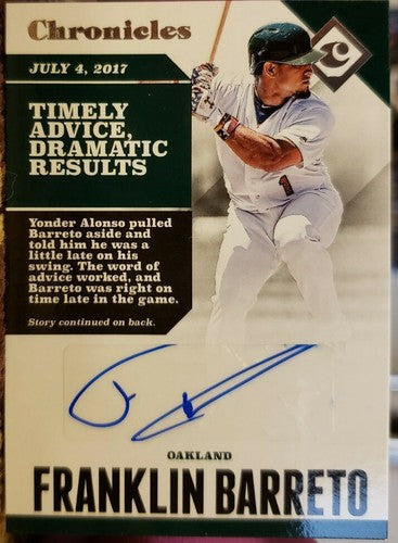 OAKLAND A'S ATHLETICS 5X AUTO LOT Franklin Barreto Jesse Hahn Javier Herrera SP