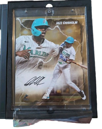 JAZZ CHISHOLM JR. 2024 Fanatics Under Wraps Emanate 8x10 AUTO GOLD #/50 Yankees