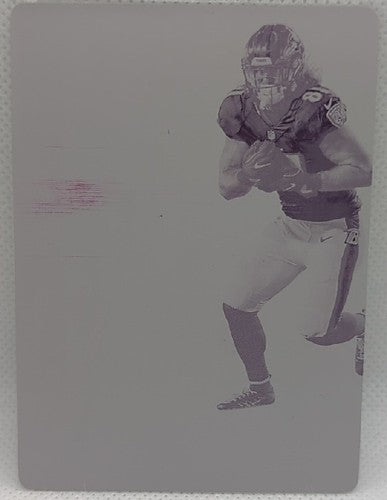 Ozzie NEWSOME Hayden HURST 2019 Panini Illusions DUAL PRINTING PLATE #1/1 Ravens