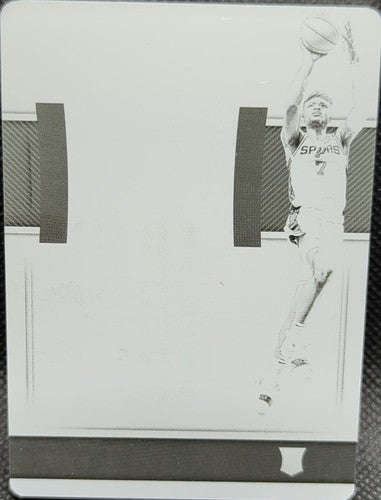 CHIMEZIE METU 2018-19 Panini National Treasures RC PRINTING PLATE #1/1 Spurs of