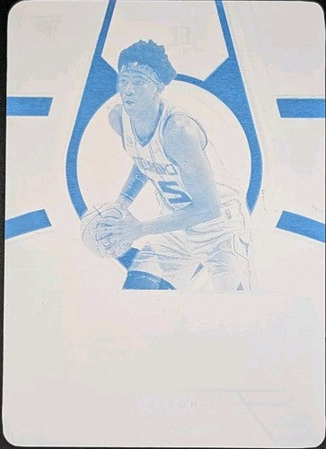 KAI JONES 2021-22 Panini Select Rookie Signatures PRINTING PLATE SP #1/1 Hornets