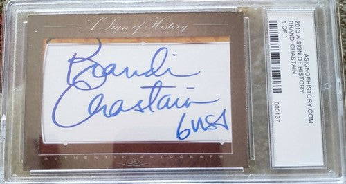 BRANDI CHASTAIN 2013 A Sign of History Cut AUTO Autograph SP #1/1 of 1 World Cup