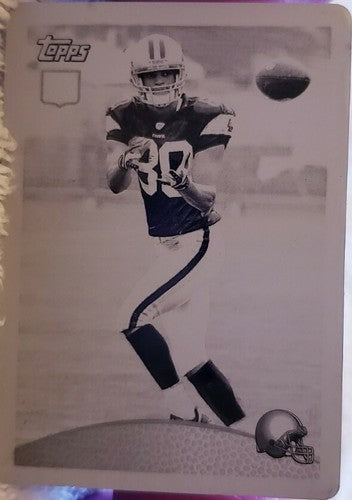 BRIAN ROBISKIE 2009 Topps PRINTING PLATE SP #1/1 of 1 Cleveland Browns Jaguars