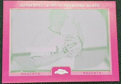 JOBA CHAMBERLAIN 2008 Topps Chrome 1955 Bowman PRINTING PLATE SP #1/1 Yankees