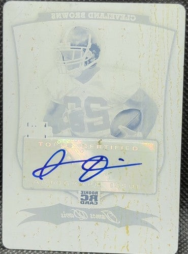 JAMES DAVIS 2009 Bowman Sterling RC AUTO PRINTING PLATE SP #1/1 Browns One of