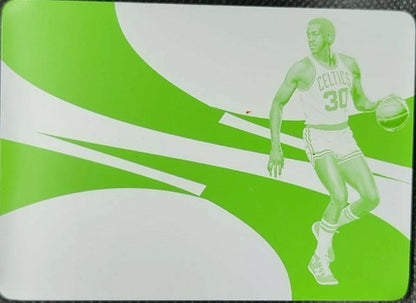 M. L. CARR 2018-19 Panini Flawless Dual Patches PRINTING PLATE 1/1 Celtics ML of